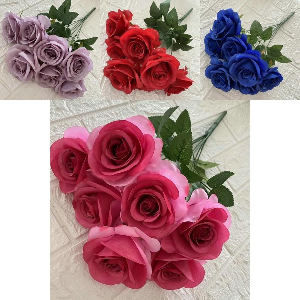 Lifelike Simulation Roses For Wedding Decor Home Styling Photography Props