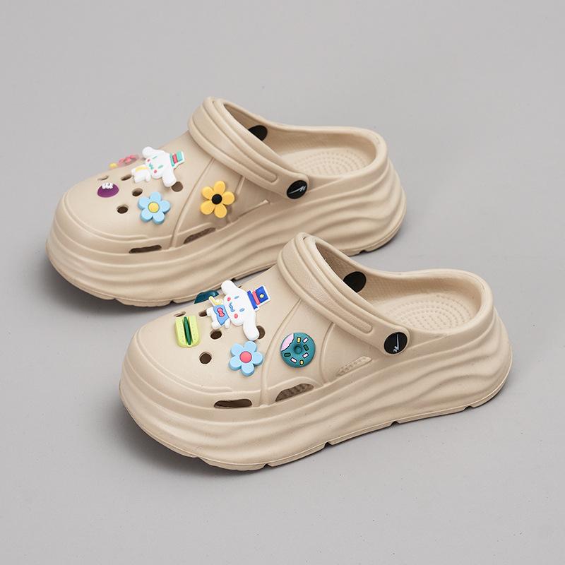 Cartoon soft bottom heightening slippers new