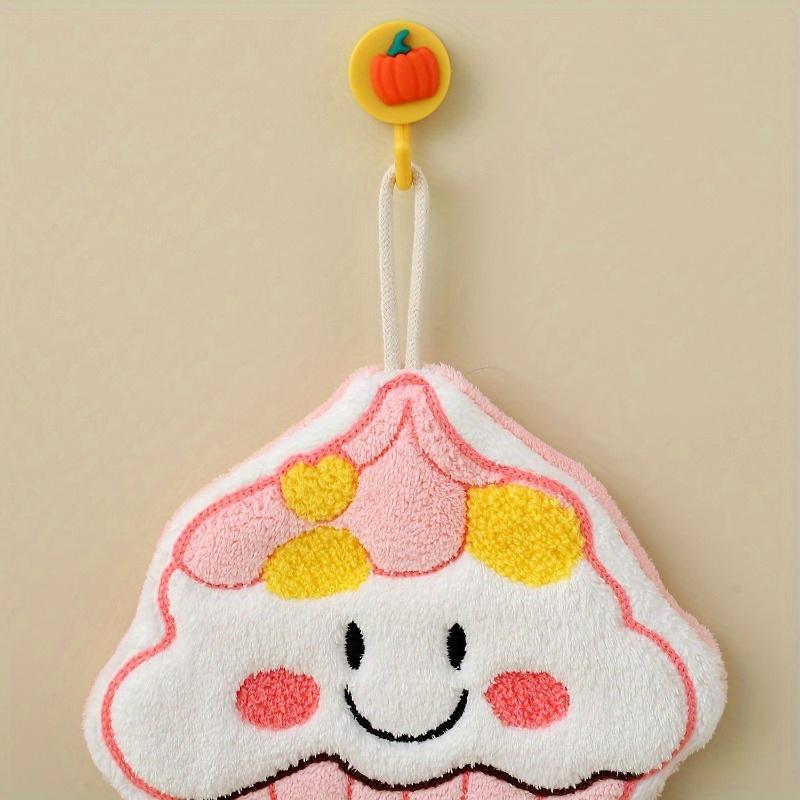 4pcs Cartoon Hand Towel Set,soft and Absorbent,double Sided Three Layer Thickening,cute Baking Pattern,for Home Bathroom Kitchen,outdoor Sports Travel