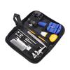 Watch Repair Tool Stainless Steel Watch Battery Replacement Tool Kit with Canvas Case