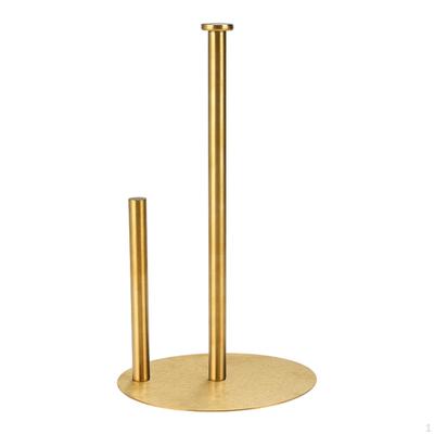 Paper Towel Holder Stand Premium with Weighted Base Roll Organizer Dispenser for