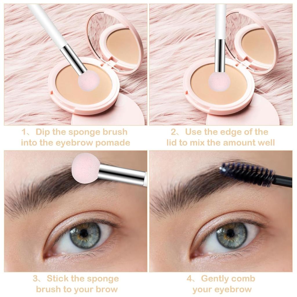 1PC Mushroom Makeup Sponge Concealer Brush Sponge with Handle, for Under The Eyes, Suitable for Face, Eyelids, Nose, Foundation Concealer