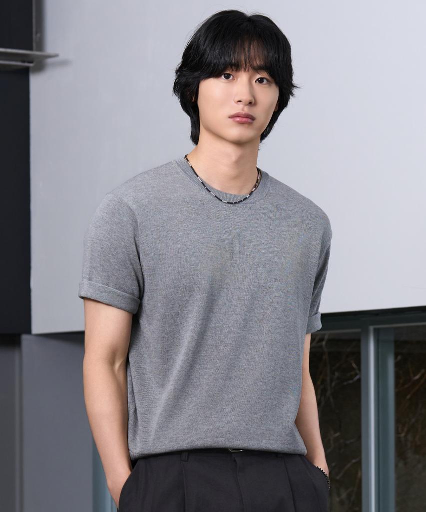 HYOJI 26 Ss Washable Linen Round Crop Knit (6 Colors)