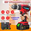54N.m Electric Impact Wrench Socket Wrench Hand Drill Hammer Tool LED Working Light Brushless Cordless 202*240mm