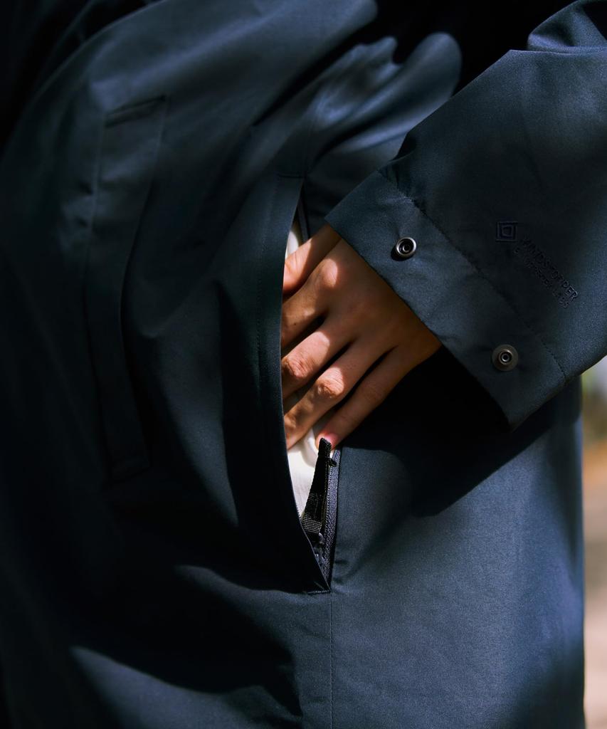 Snow Peak WINDSTOPPER Bal Collar Coat Outerwear Jacket Coat Overcoat Down Padded DARK NAVY L CT-26SU001 Men's Women's