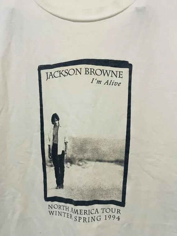 Винтажная футболка Jackson Browne I’m Alive 1994 года, 90-е, хлопок, все размеры S-5XL, AD290, унисекс XXL