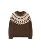 Banwonateullie Kn4277 Raglan Jacquard Knit_Brown