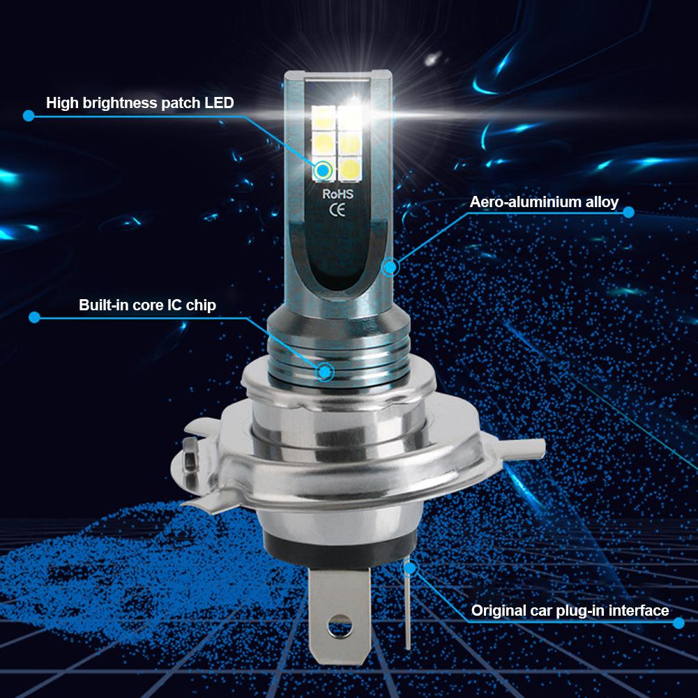 12V 6000K Car LED Headlight Fog Light Bulbs H4 H7 H11 H8 H9 H1 H3 LED 9005 9006 Hb3 Hb4 Auto Driving Running Lamps 12000LM