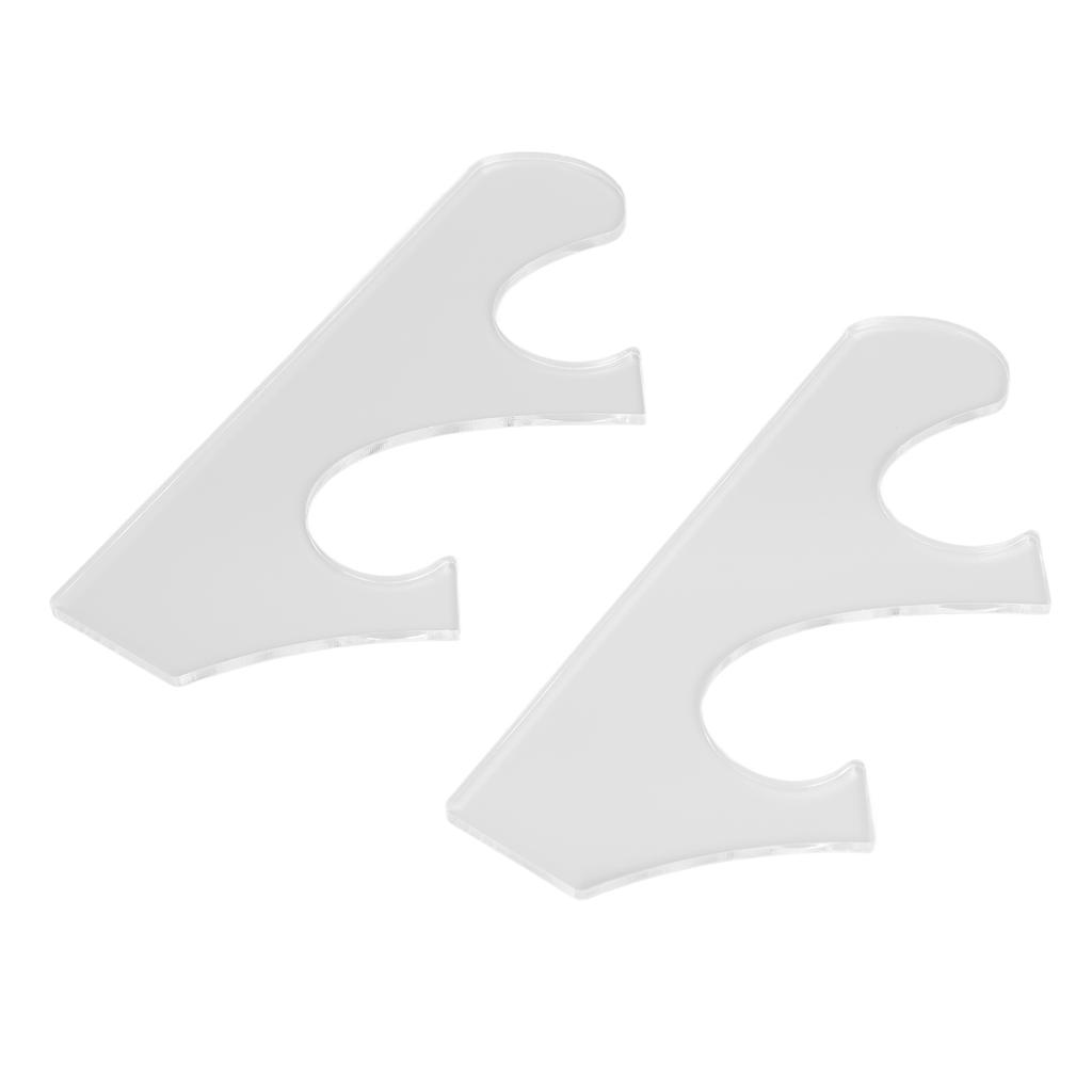 1 Paar/Satz Mehrschichtiges Vintage Schwertständer-Rack Bruchfestes Acryl Schwertständer Transparent