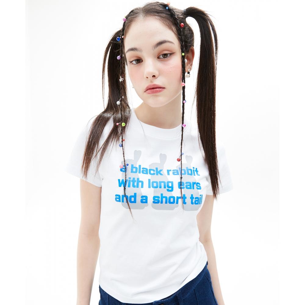 

LUV IS TRUE VS 3 RABBIT TEEWHITE