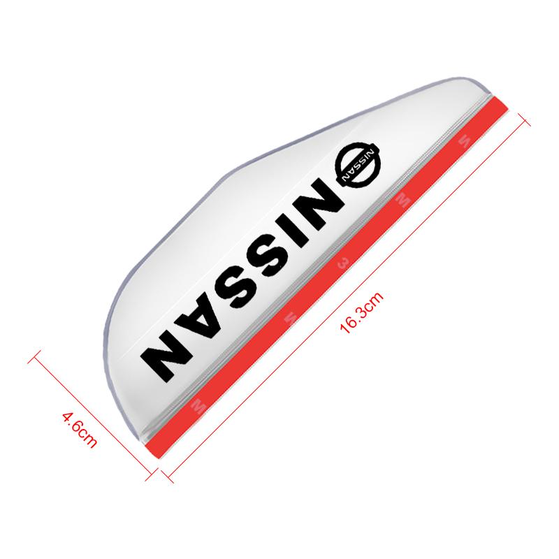 2Pcs Car Rear View Side Mirror Rain Board Sun Visor Eyebrow Guard For Nissan Nismo Tiida Sylphy Teana X Trail T30 T32 Almera Qashqai J10 J11