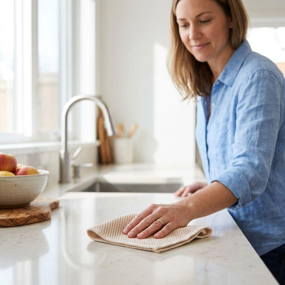 6pcs Quick Drying Kitchen Dish Towels Ultra Absorbent Dish Rags Breathable Dish Cloths Kitchen