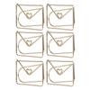100pcs Metallic Paper Clips Golden Electroplating Process Anti Rust Paper Clips Non Skid with Storage Box for Workers