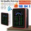 18 In 1 Indoor Real-Time Air Detector Portable Air Quality Tester TFT Display Air Quality Meter for Home Car Office Plants Pets