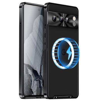 Google Pixel8pro Phone Case Metal Magnetic Google7 All-inclusive Anti-drop Lock Protective Case
