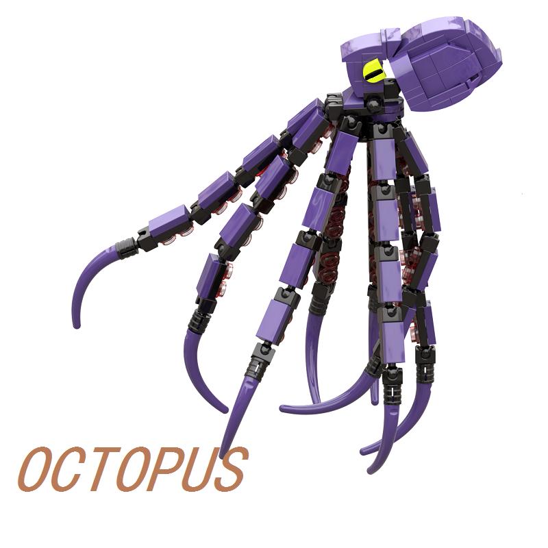 

Creative MOC Deep Sea Giant Octopus Building Blocks Toy for Boys Biomimetic Animal Model Stress Relief Assembly