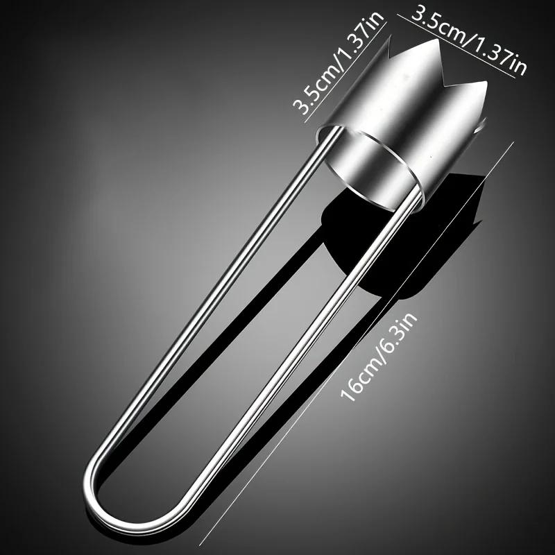 Удалитель сердцевины фруктов из нержавеющей стали, удалитель сердцевины красного болгарского перца, нож для удаления семян овощей и фруктов, удобный кухонный инструмент