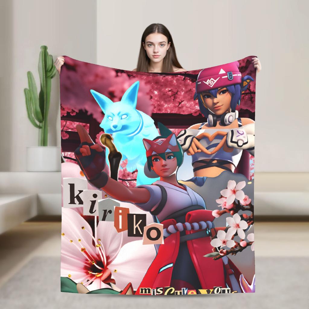 Overwatch Mercy Blankets  Soft Warm Fluffy Plush Bedding Throws For Couch Bed Picnic Flannel Bedspread Bed Cover