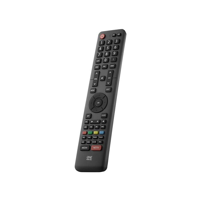 Universalfernbedienung - ONE FOR ALL - URC1916 - Kompatibel mit Hisense TV - Elegantes Design - Schwarz