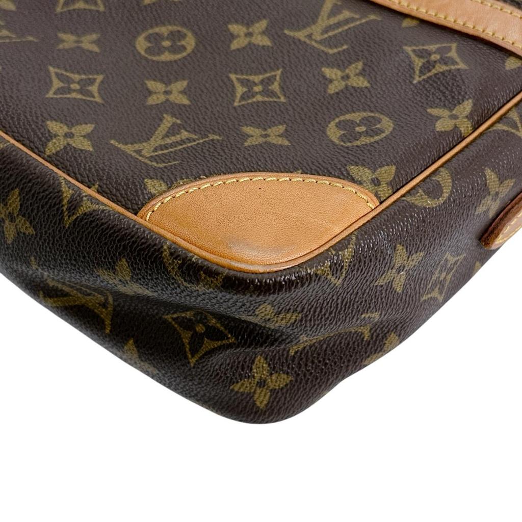 LOUIS VUITTON Monogram Diagonally hung Shoulder Bag Monogram canvas Brown M51274 Used