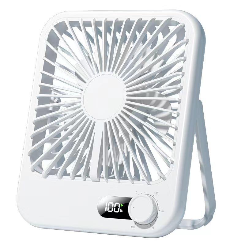 Ultra-thin Portable USB Mini Desktop Fan for Dorms 165x132x38 mm белый