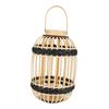 Bamboo Lantern with Handle Romantic Hanging for Table Home Farmhouse Style A