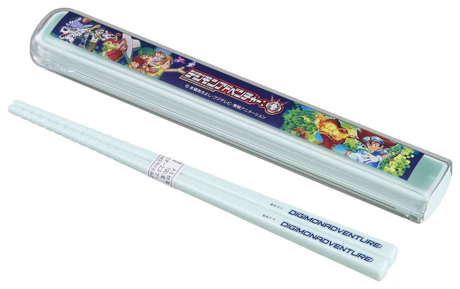 

Набор ланч-боксов OSK Bento с палочками и футляром для Digimon Adventure Сделано в посудомоечной машине Крышка-пуллер [Палочки 16,5 см/Раздвижной стиль] Япония, Безопасный, HS-11 синий