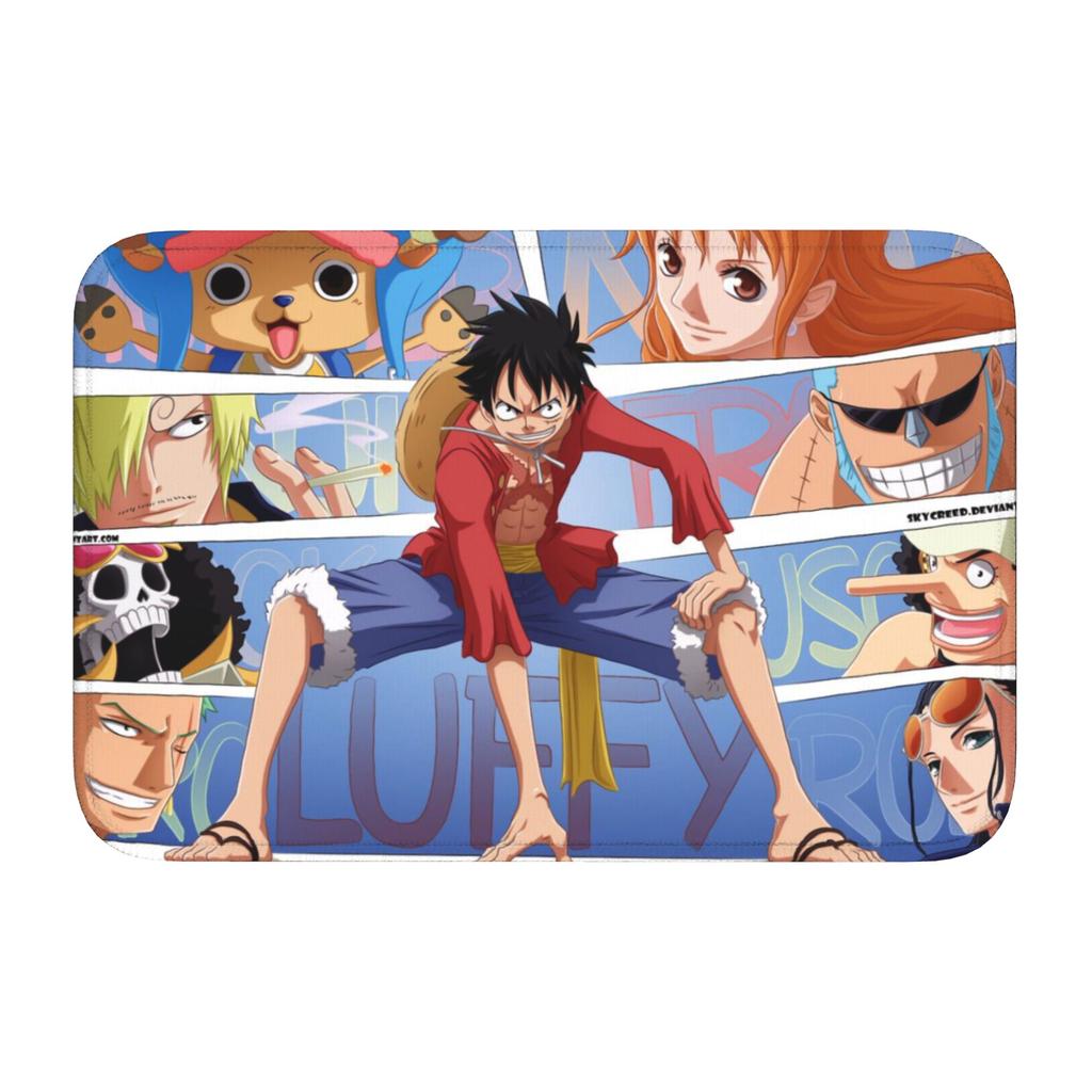 Anime One P-Pieces Front Door Floor Entrance Welcome Mat Outdoor Kitchen Bath Doormat Bedroom Living Room Carpet Rug Footpad