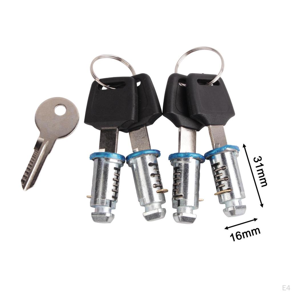 Roof Rack Locking Cores with Key Kit for Crossbar Systems