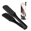 By a Professional Nonoru Twin Brush Straightening Blow Pig for Curly Hair [Supervised Hairdresser] (Black) Brush, Brush, Bristle,