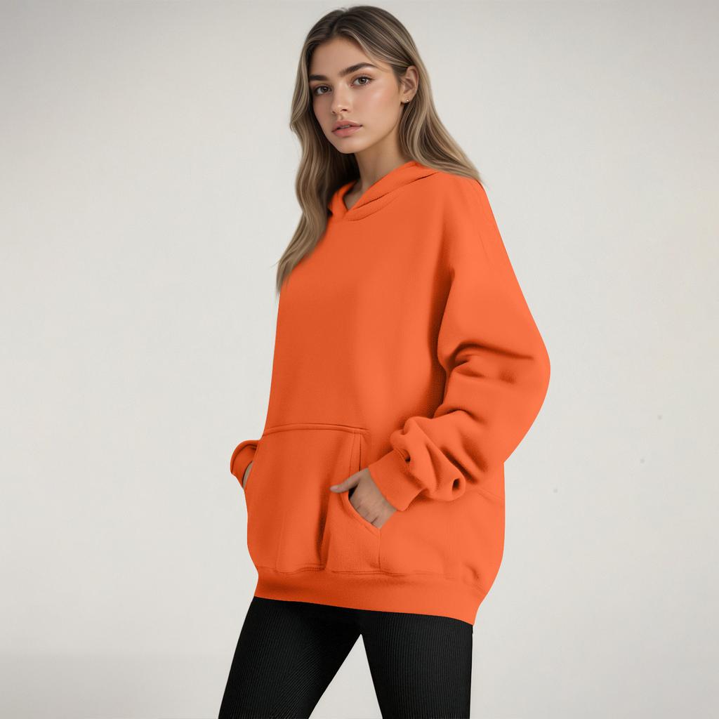 Women's Fashion Women's Lightweight Long Sleeve Pullover With Pockets Hoodie