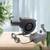 1Pcs New Small Blast Engine BBQ Blower with Variable Speed Controller 7530 Type Air Blower 220V/110V 3700RPM Barbecue Fan