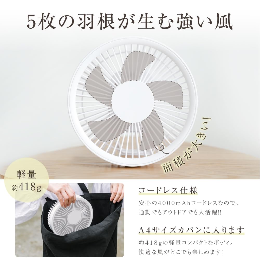 for 2025 Small DC Motor Cordless Desk 4 Airflow Quiet Remote LED Easy Heat Fan for Living Outdoors [New & Fan] Fan, 3-Way, Wall-Mounted, Tabletop,