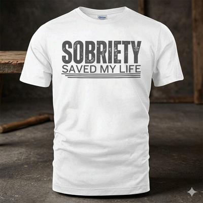 New Sobriety Saved My Life Powerful Testimony Graphic Unisex T-shirt