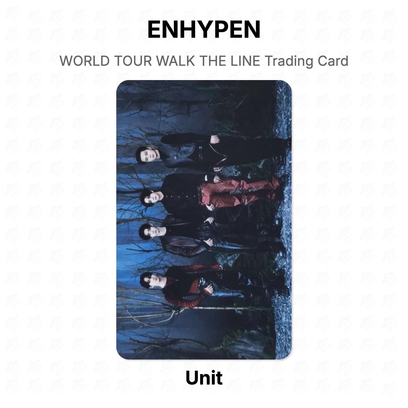 ENHYPEN WORLD TOUR WALK THE LINE Trading Card Official Photocard Unit
