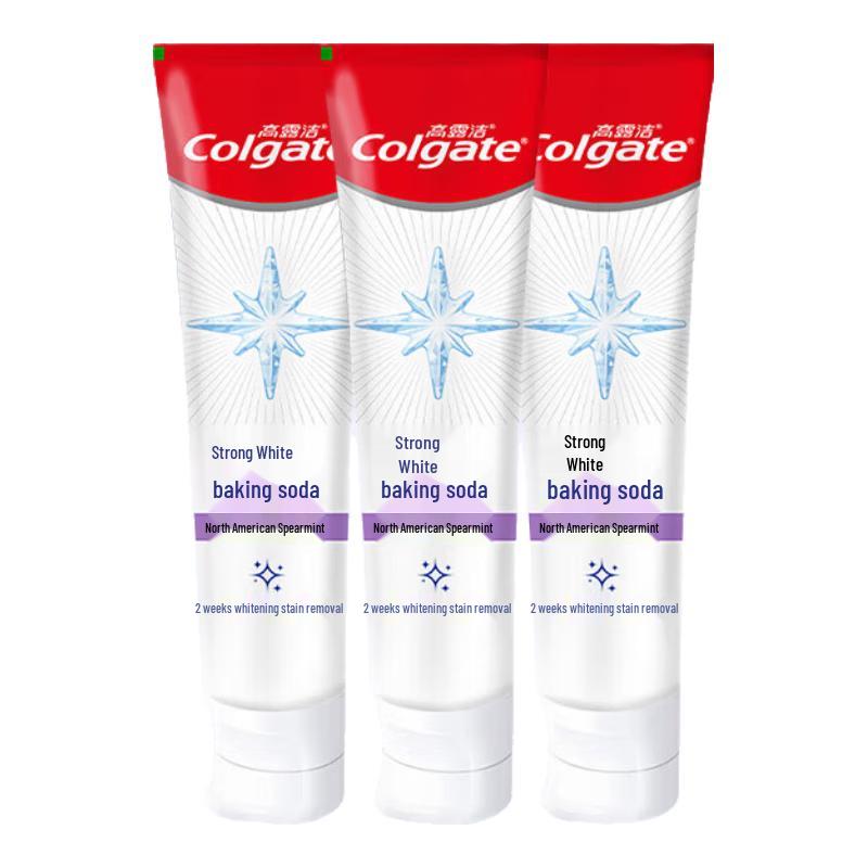 Colgate Max White Baking Soda Spearmint Toothpaste, 3 x 120g
