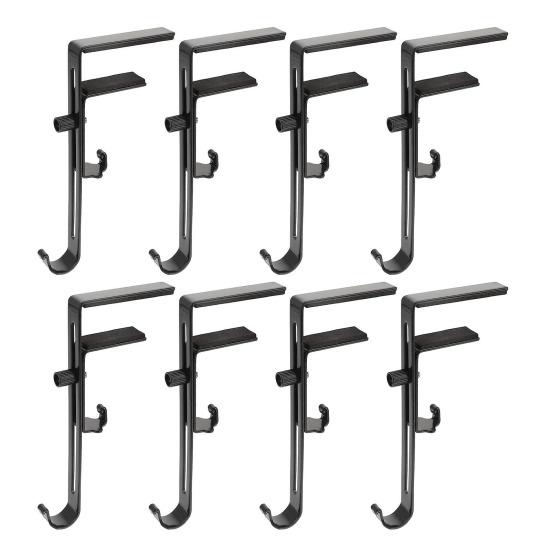 2-in-1 Adjustable Christmas Stocking And Garland Hangers Metal Mantel Hooks No Drill Stocking Holder Holds Up To 11lbs