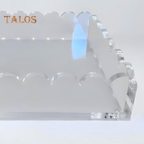 1/2 ks vroubkovaný akrylový podnos s magnetickou podložkou Heavy Duty Clear Art Malba Plakát Obraz Foto Display Podnos Domácí kancelář Dekorace na plochu