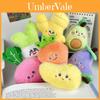 Cute Plush Fruit And Vegetable Keychain For Girls With Adorable Characters And Soft Texture