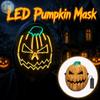 Realistische LED-Kürbismaske Gruselige Leuchtmaske Neuheit Vollgesichtsmaske Kostümparty Zubehör