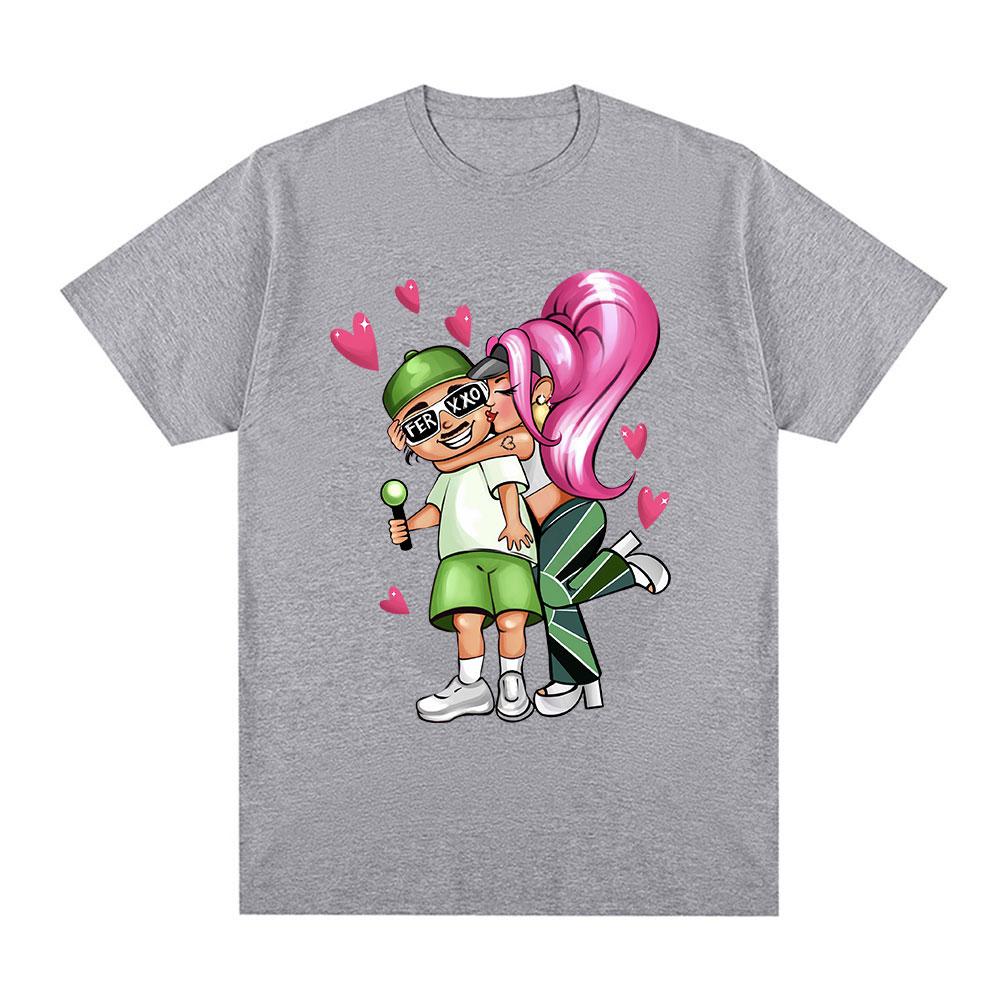 Singer Karol G Feid Ferxxo Graphic Tshirt Unisex Unisex Fashion Aesthetic Vintage T Shirt Casual Cotton Harajuku Oversized Tshirts