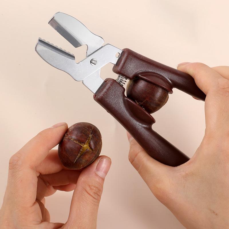 2 stuks Notenkraker Kastanjeklem Roestvrij Staal Notenkraker Scheller Walnoot Tang Pistache Openen Schilgereedschap voor Keukengereedschap