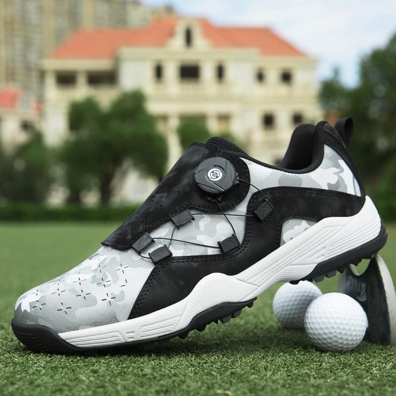 Unisex Plus Size Non-Slip Breathable Golf Shoes – Outdoor Casual Sports Spiked Footwear 35