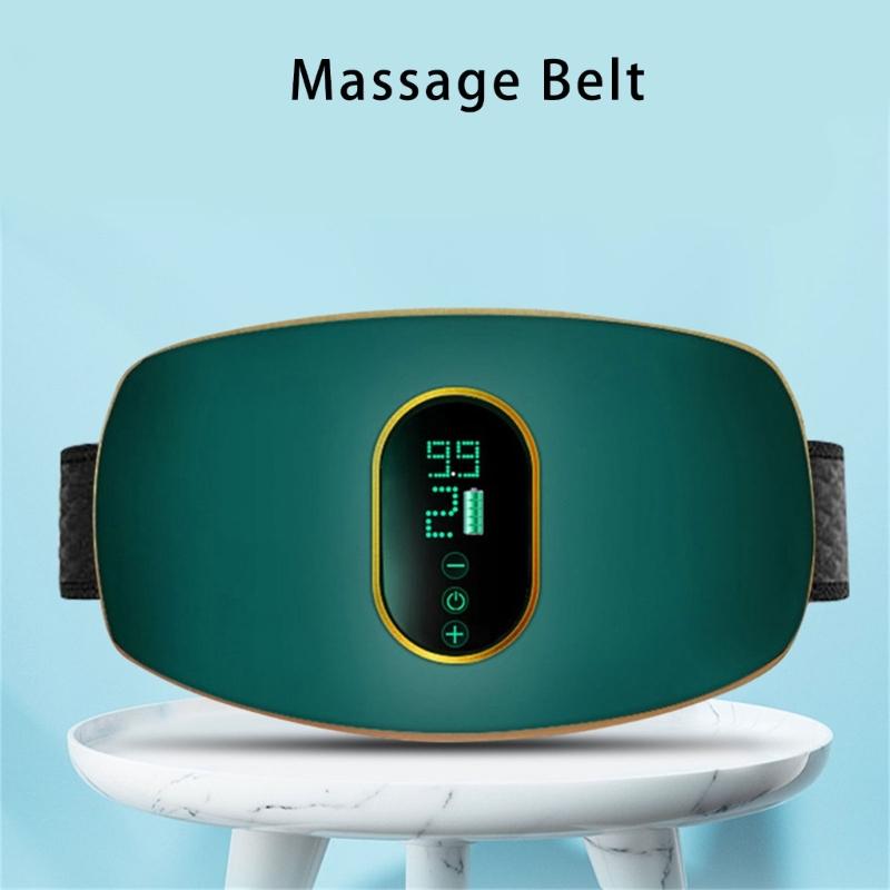 Body Shaping Abdominal Massager With Adjustable Mode Fitness Belt USB Charging Vbrating Belt Heating Therapy