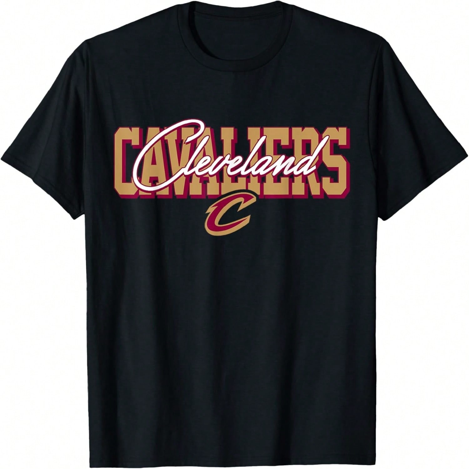 Cleveland Cavaliers Basketball Doodle Stars T-Shirt S