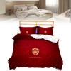 Arsenal Pattern Digital Print Bedding Set With Active Dyeing For Bed Kids Bedroom Decor