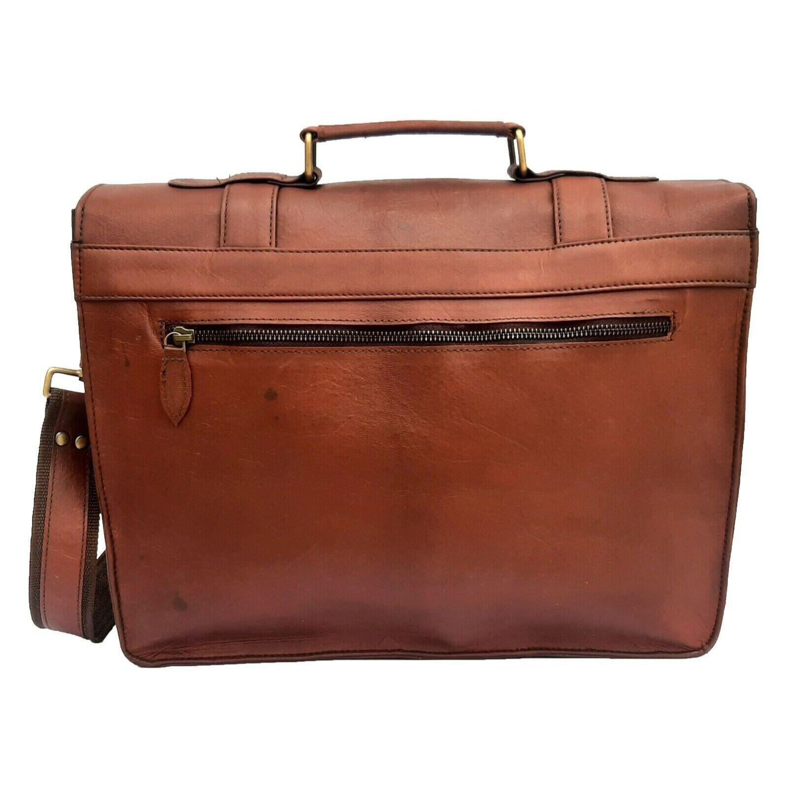 Новый винтажный портфель-портфель из мягкой кожи — фото 2