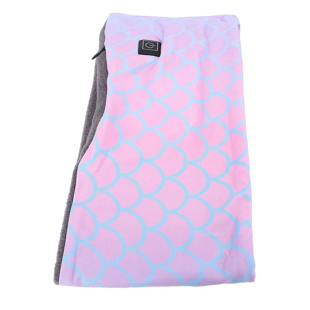 Heated Scarf Women Men Electric Heating USB Powered Neck Warmer for Winter Outdoor Cycling Pink