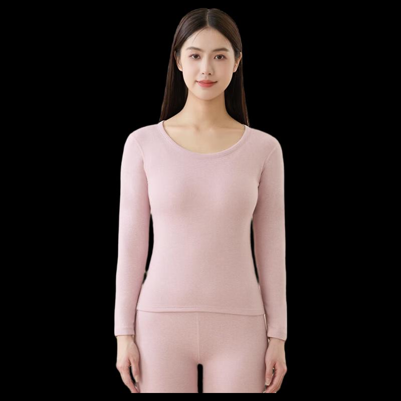 LangSha Women s Thin Anti-bacterial Wool Blend Thermal Underwear Set 165/90