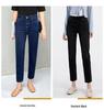 Petite Light Blue High Waist Straight Leg Cigarette Jeans for Women - Slimming Eight/Nine Length (Spring/Summer 2024)